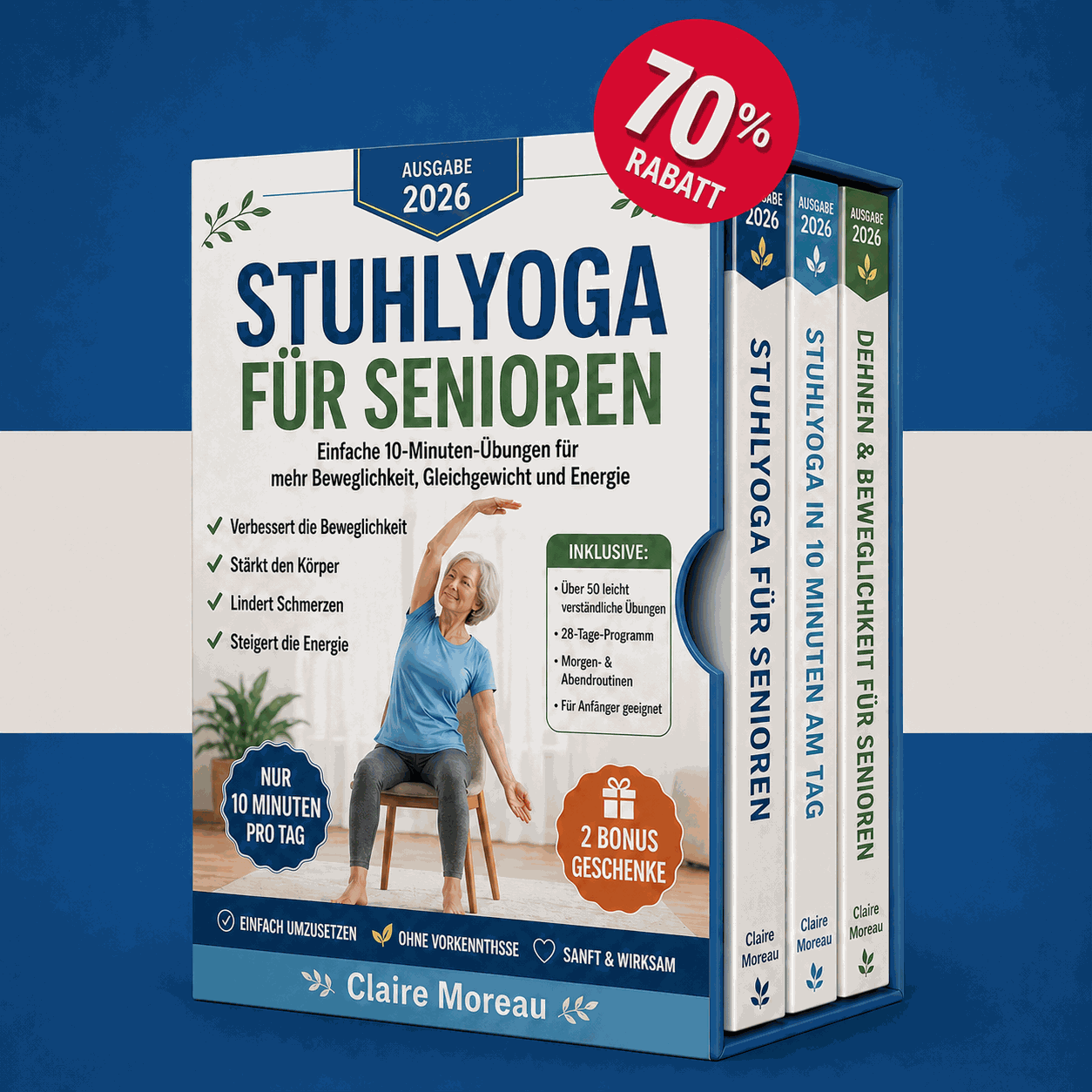 Stuhl-Yoga für Senioren Komplettpaket